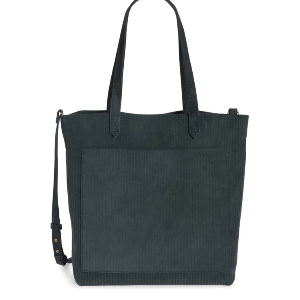 Madewell Medium Transportation Tote in Corduroy Suede